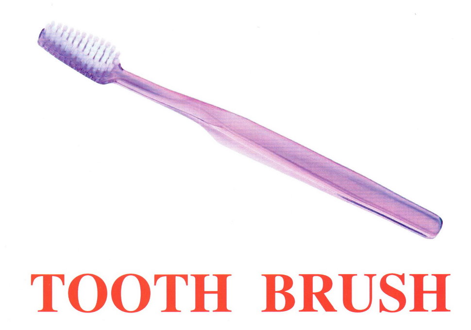 зубная паста и зубная щетка на английскому