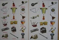 Английское лото "Musical instruments" ("Музыкальные инструменты")